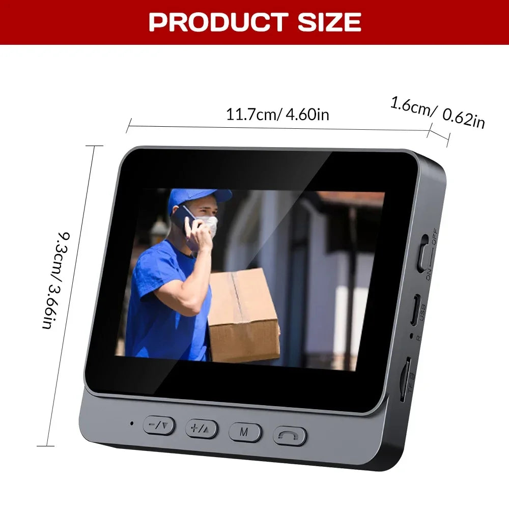 WiFi Smart Doorbell With Video Camera And Two-Way Intercom