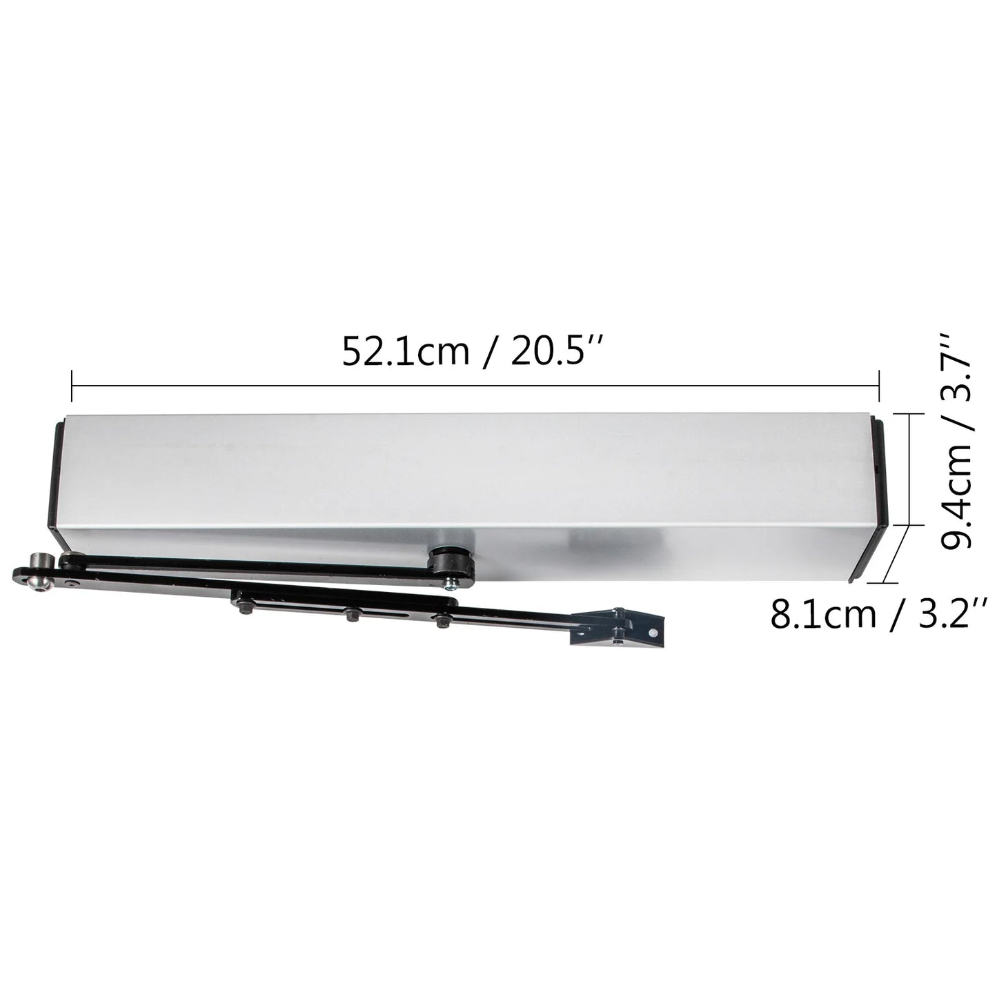 SucceBuy Automatic Door Opener Kit 120 Degree Swing Operator 50W