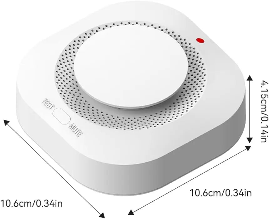 Photoelectric Smoke Detector With Test Button And 85dB Alarm
