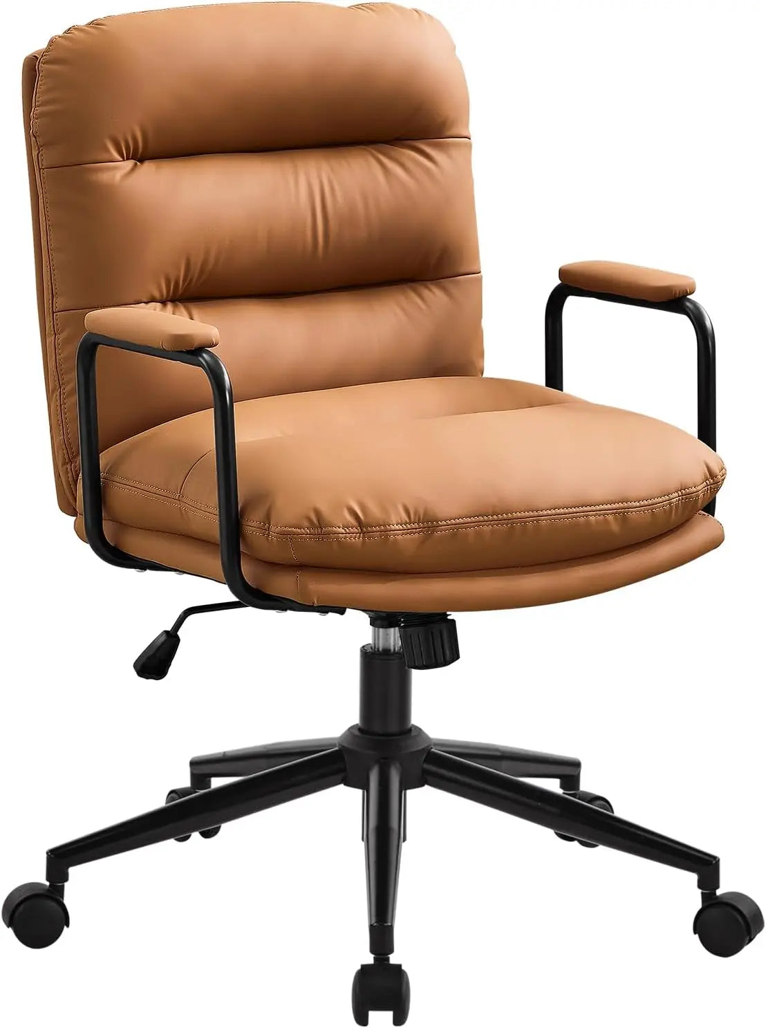 Leather Home Desk Chair Ergonomic Executive Office Chair With Wheels