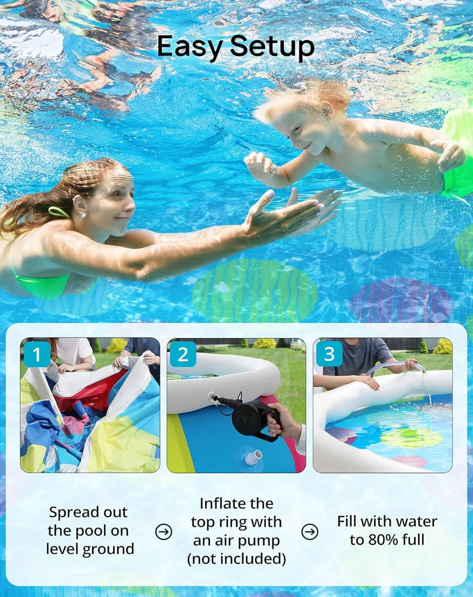 Inflatable Above Ground Pool With Cover