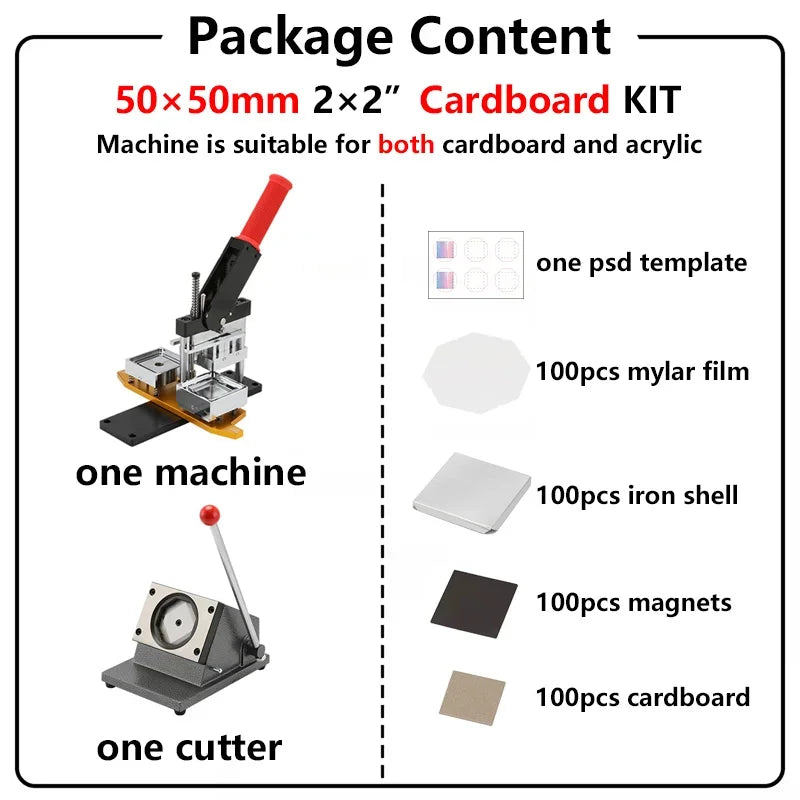 Fridge Magnet Button Maker For DIY Magnets And Pins