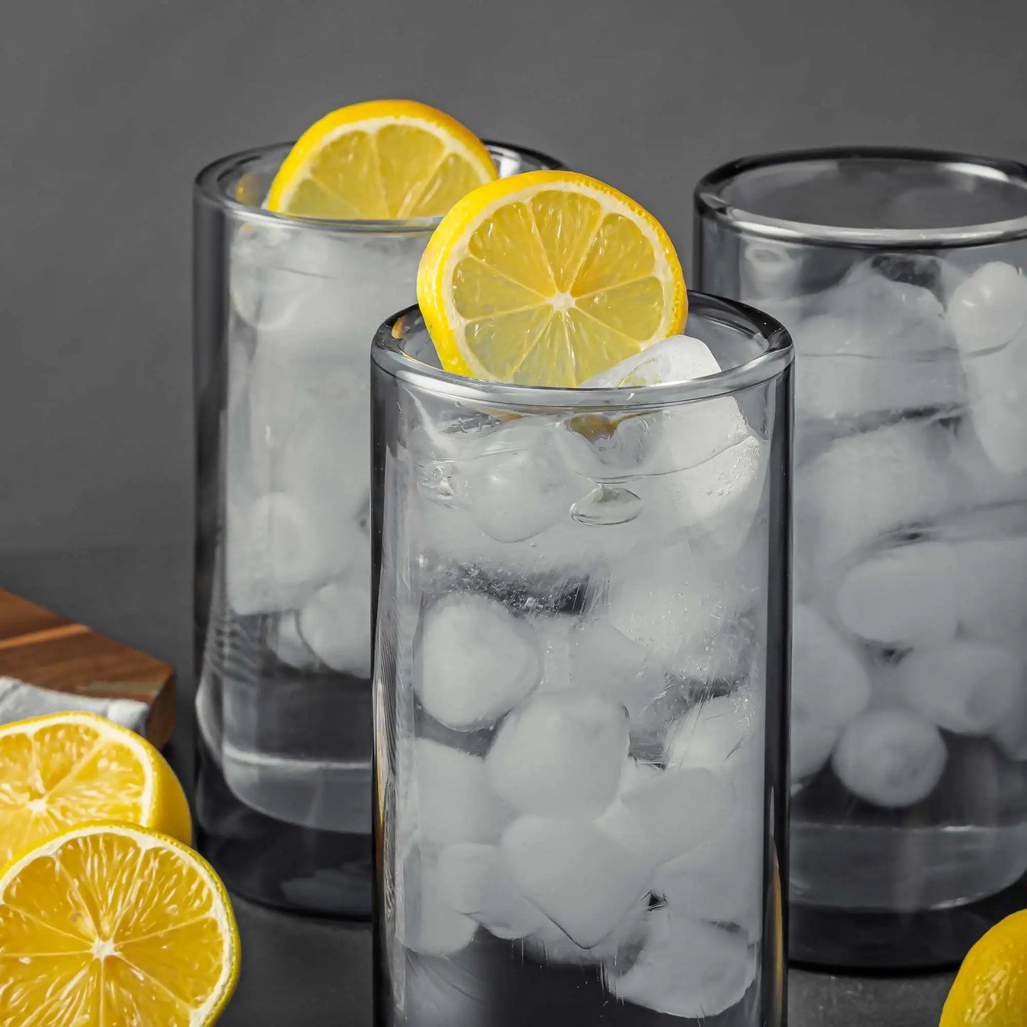 Double Wall Glass Set Insulated Drinking Glasses For Iced Beverages