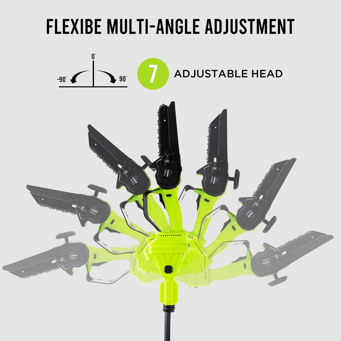 Deli Steelite 2-In-1 Cordless Pole Saw and Mini Chainsaw