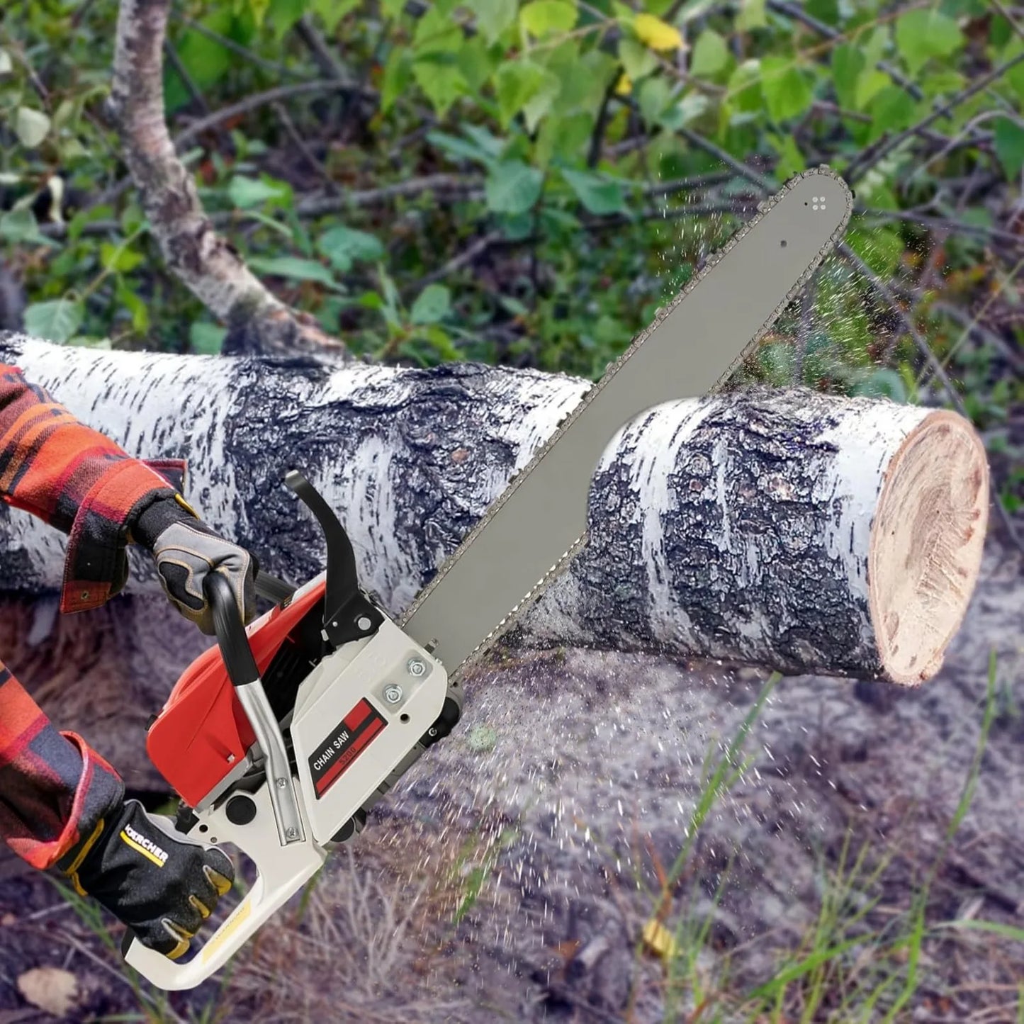 Gas Chainsaw 2-Stroke Portable Woodcutting Tool