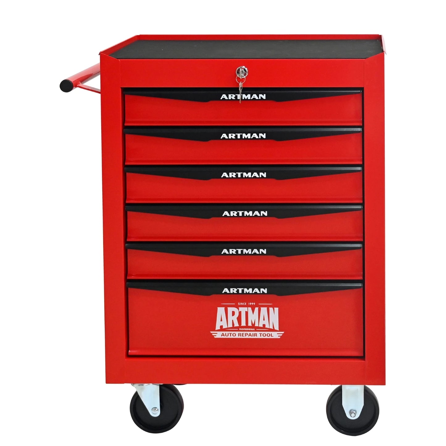 ARTMAN Rolling Metal Tool Chest With 6 Drawers And Slides