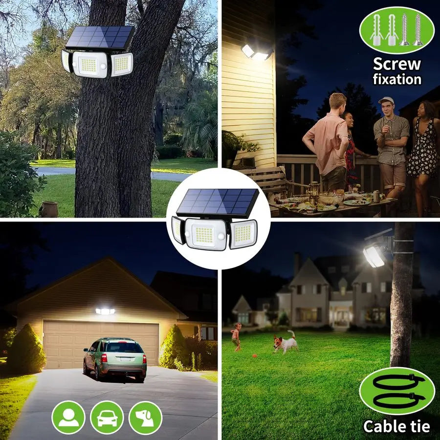 Solar Outdoor Lights With Motion Sensor And Dual Sensors