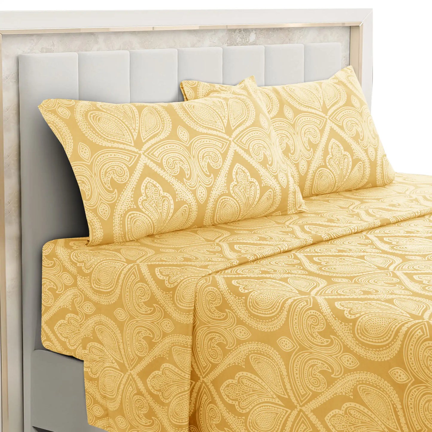 Lux Decor Paisley Microfiber Bed Sheet Set