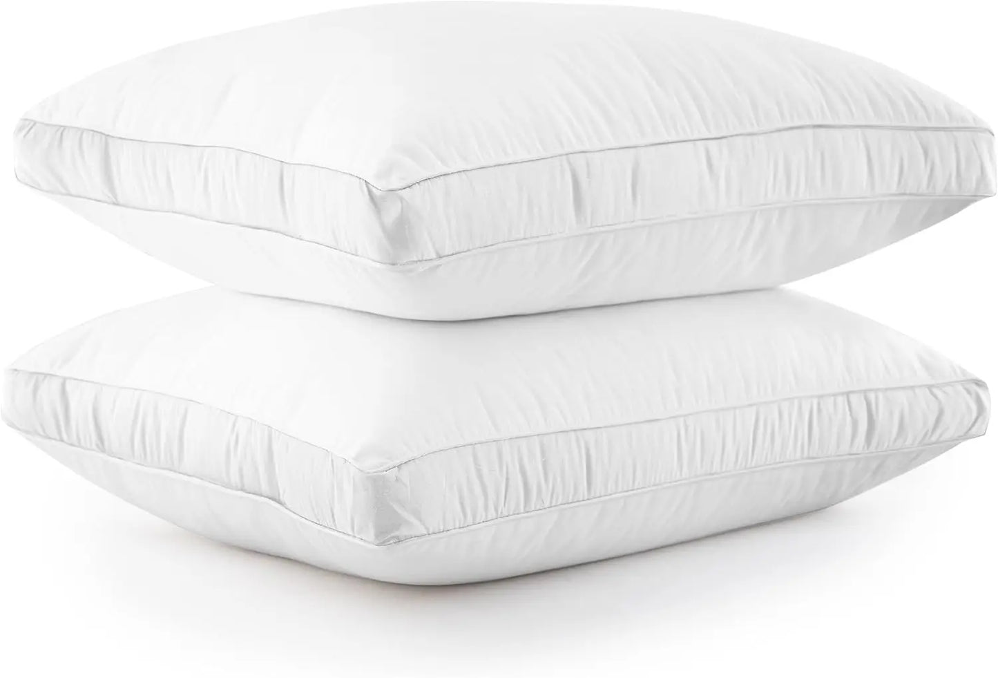 Gusseted Down Alternative Bed Pillows Set of 2 for Support