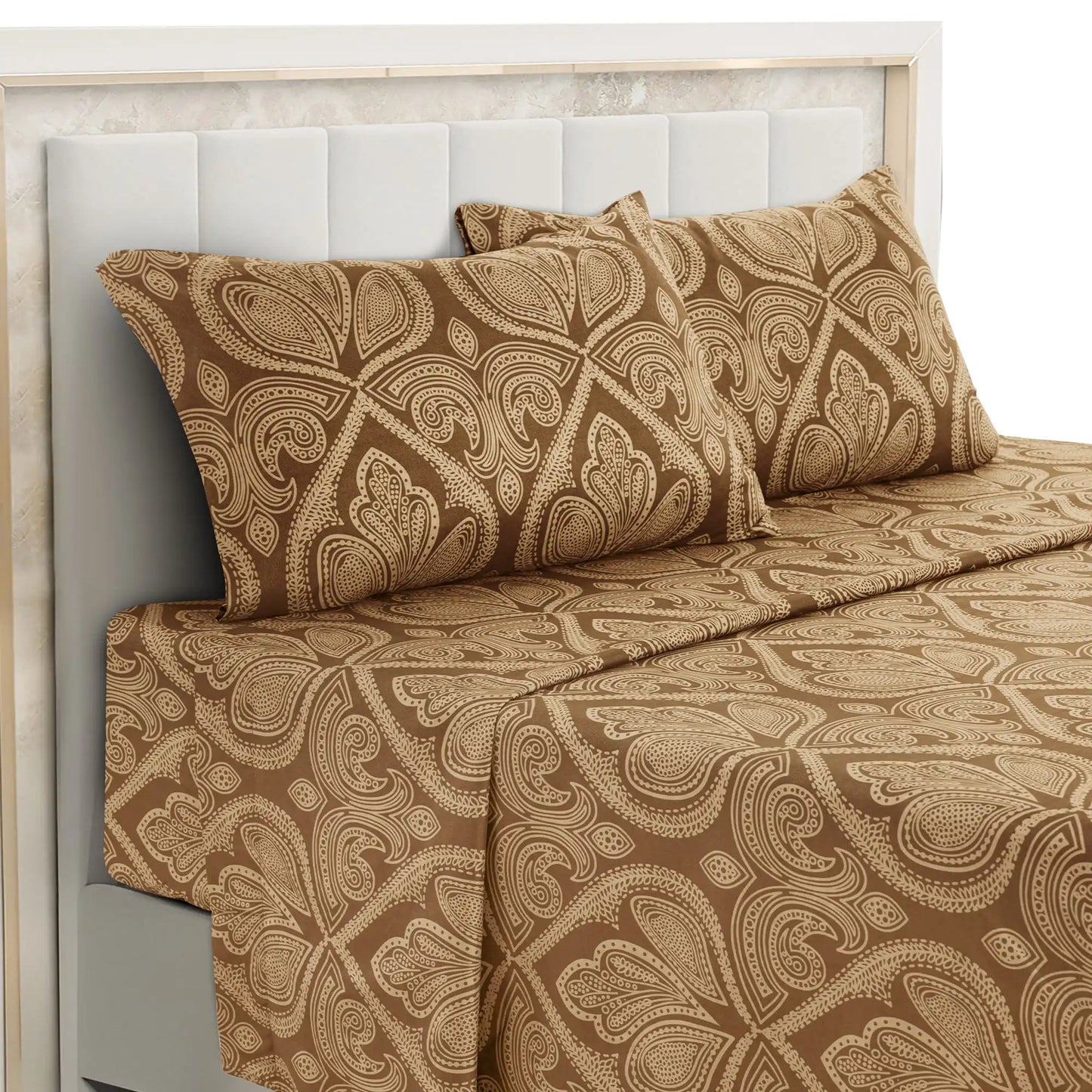 Lux Decor Paisley Microfiber Bed Sheet Set