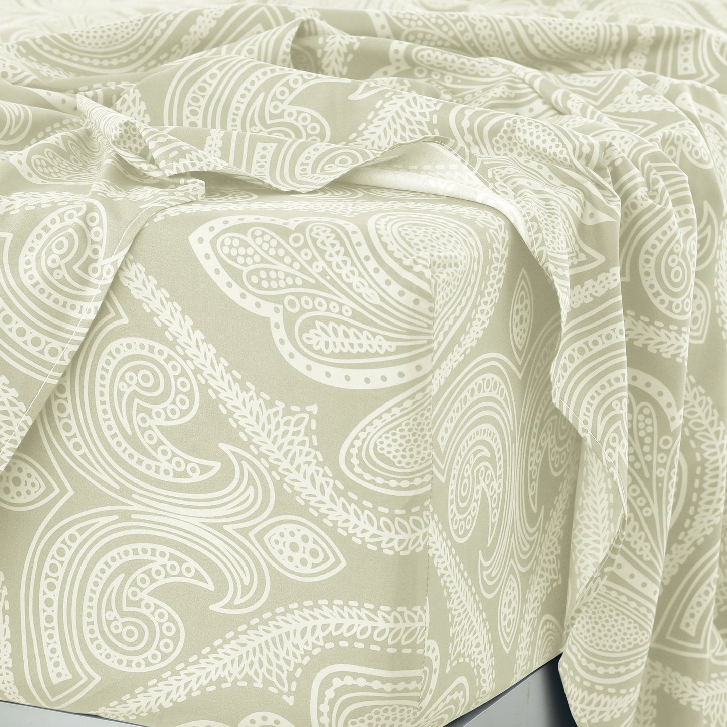 Lux Decor Paisley Microfiber Bed Sheet Set