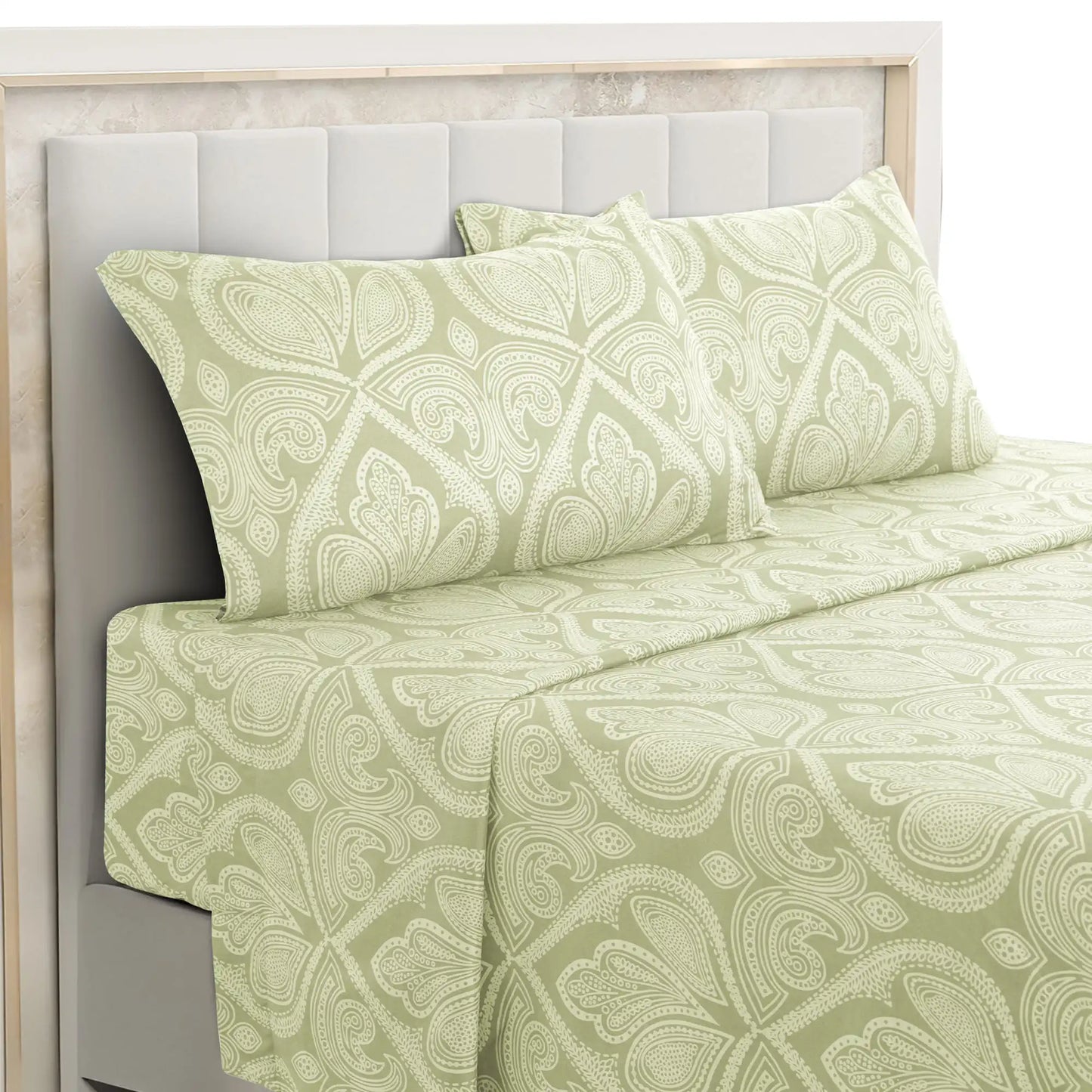 Lux Decor Paisley Microfiber Bed Sheet Set