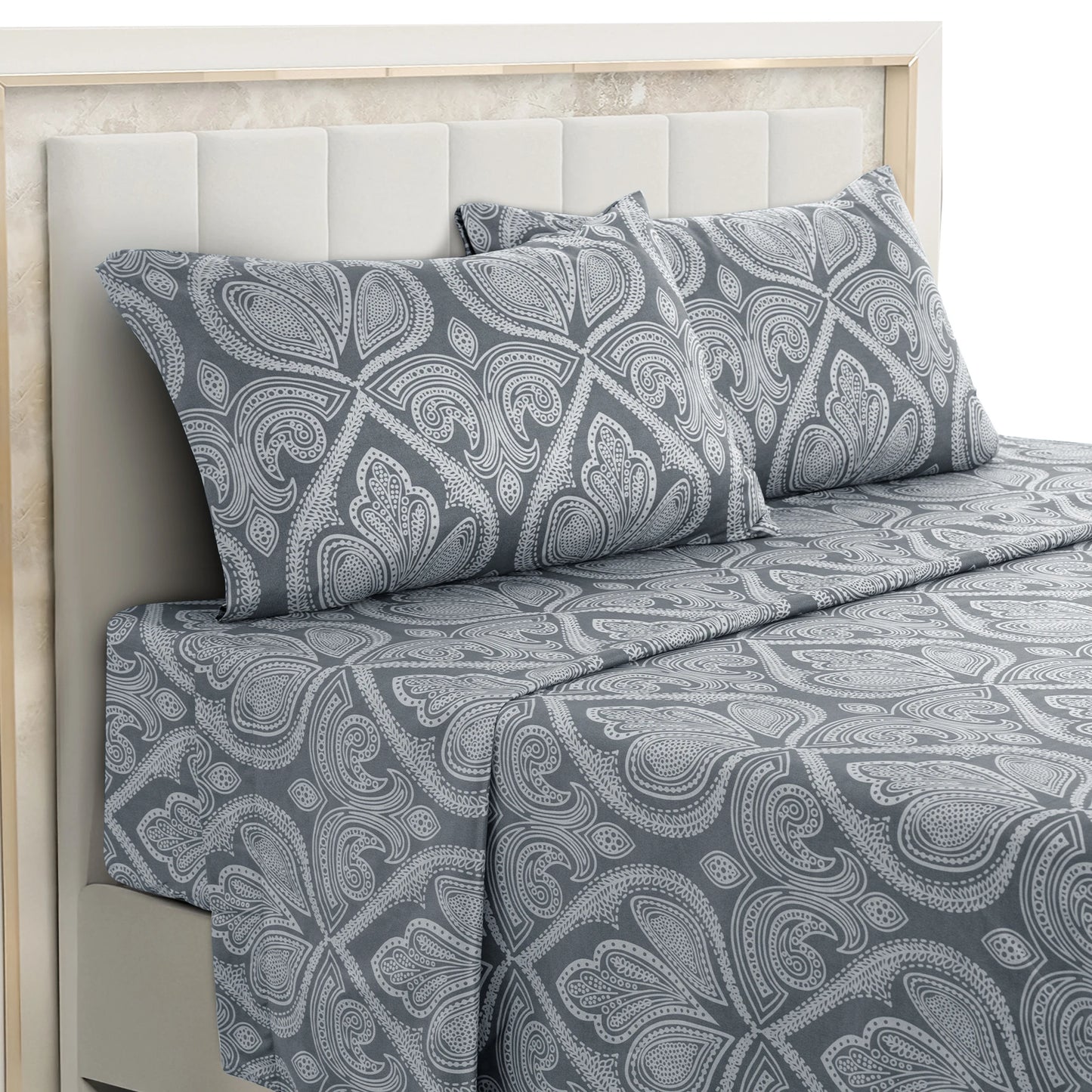 Lux Decor Paisley Microfiber Bed Sheet Set