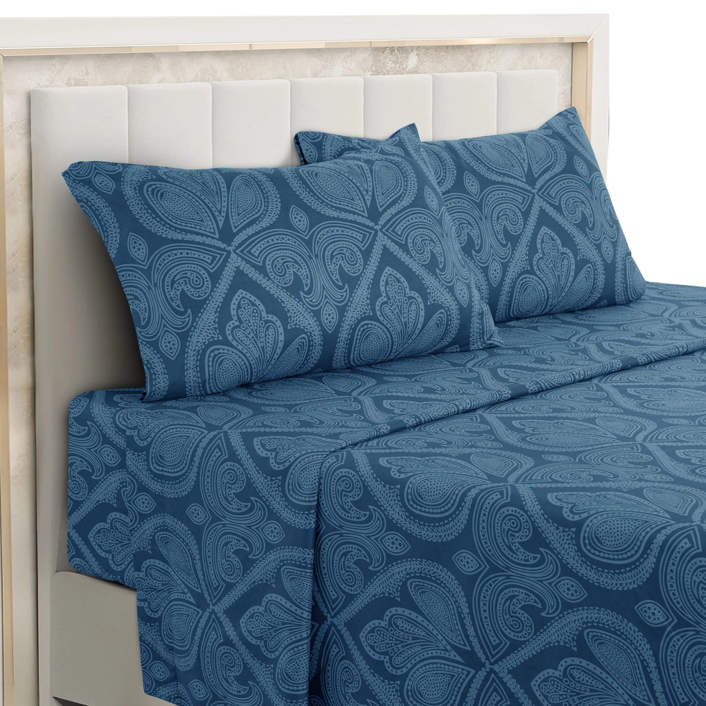 Lux Decor Paisley Microfiber Bed Sheet Set