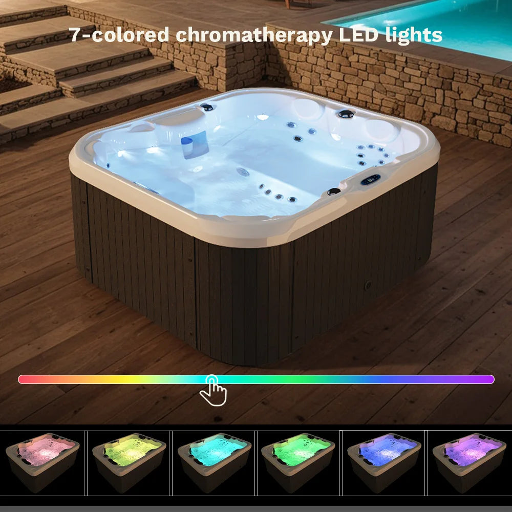 Victone 25 Jet Outdoor Hot Tub With Intelligent Water Purification