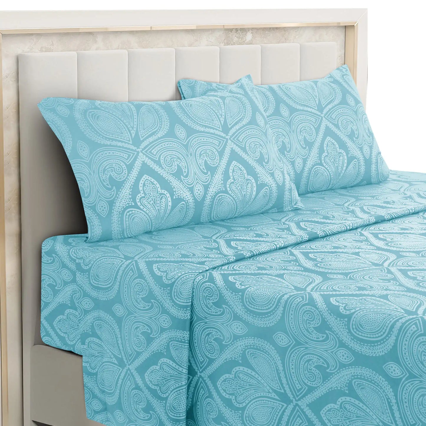 Lux Decor Paisley Microfiber Bed Sheet Set