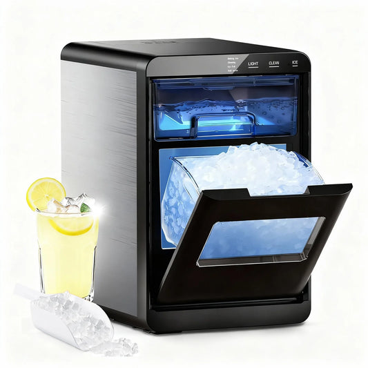 SHICUO Nugget Ice Maker 44 Lbs Per Day Self Cleaning