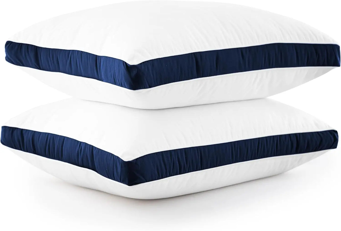 Gusseted Down Alternative Bed Pillows Set of 2 for Support