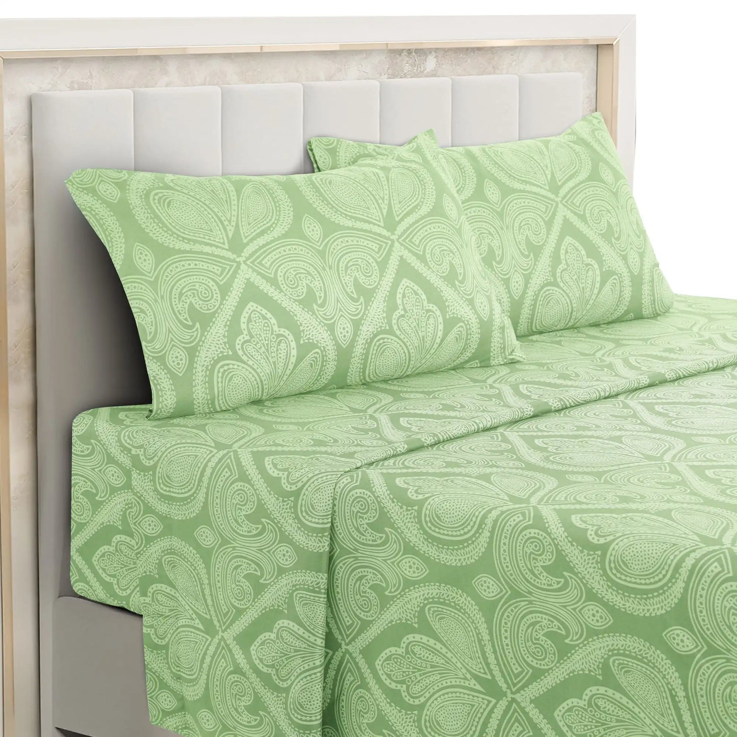 Lux Decor Paisley Microfiber Bed Sheet Set