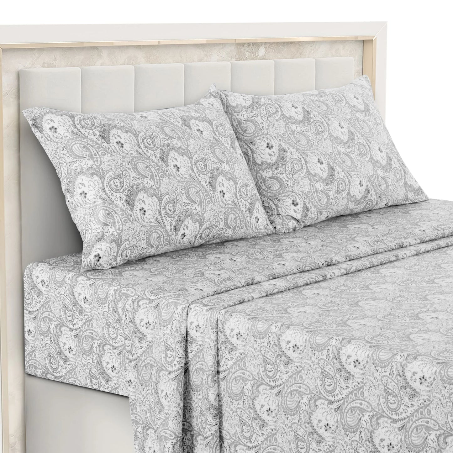 Lux Decor Paisley Microfiber Bed Sheet Set