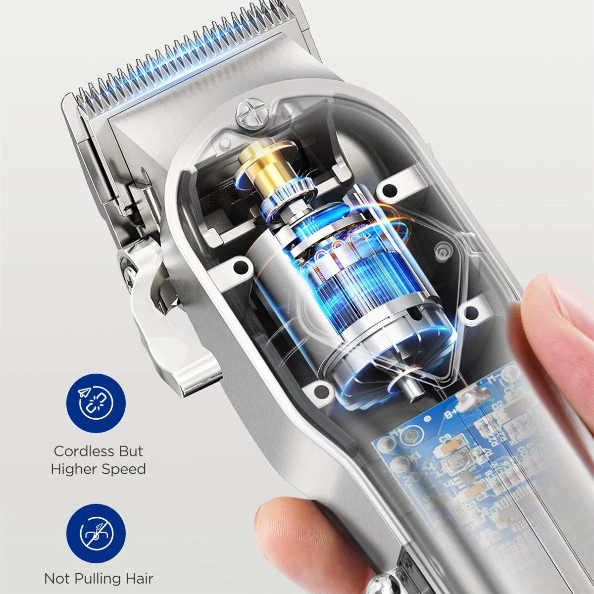 Fairywill Cordless Hair Clippers Professional Grooming Kit For Men