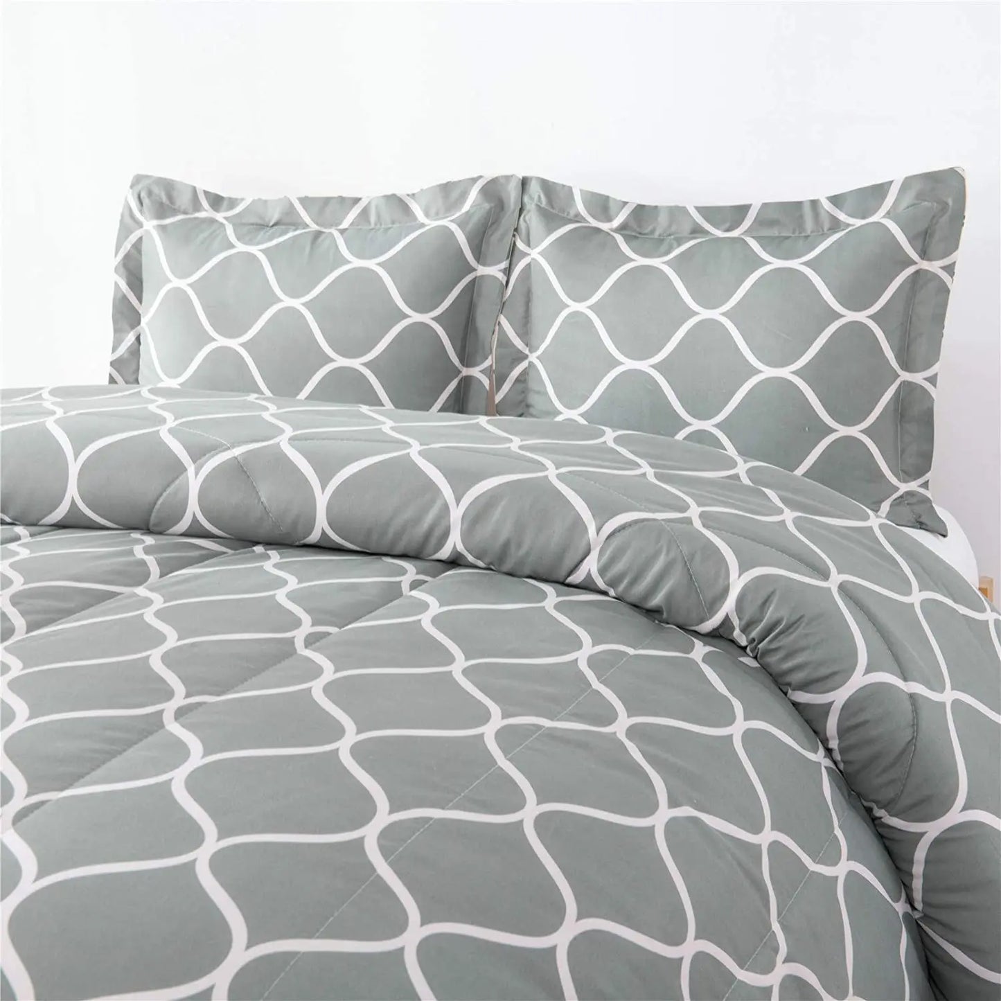 Geometric Polyester Bedding Comforter Set 2-Piece For Bedroom