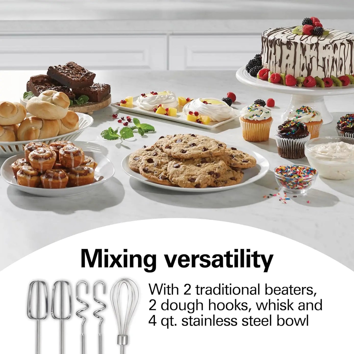 Classic Stand and Hand Mixer With Six Speeds