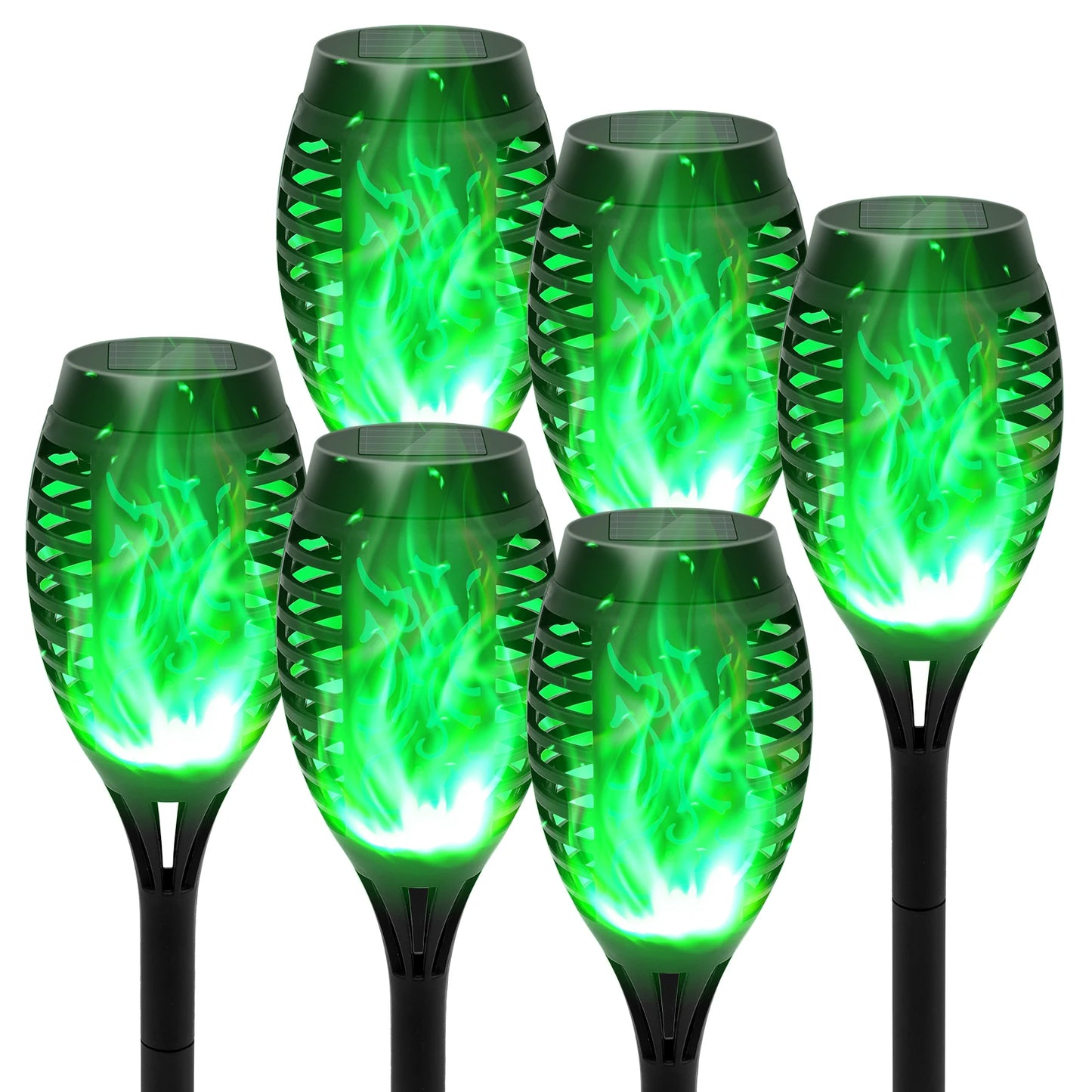 Solar Torch Light Outdoor Flickering Flame LED Waterproof Garden Decor