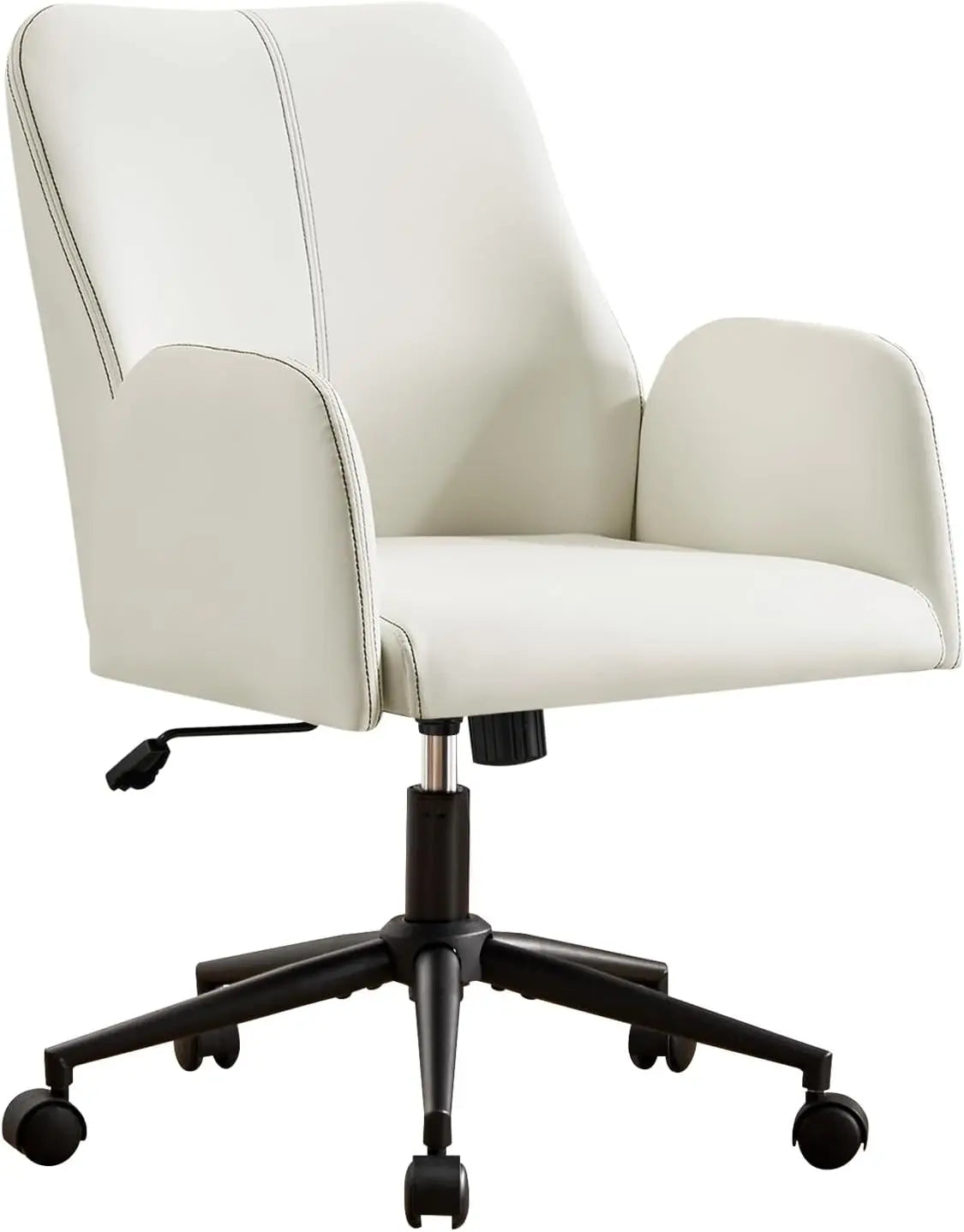 Leather Home Desk Chair Ergonomic Executive Office Chair With Wheels