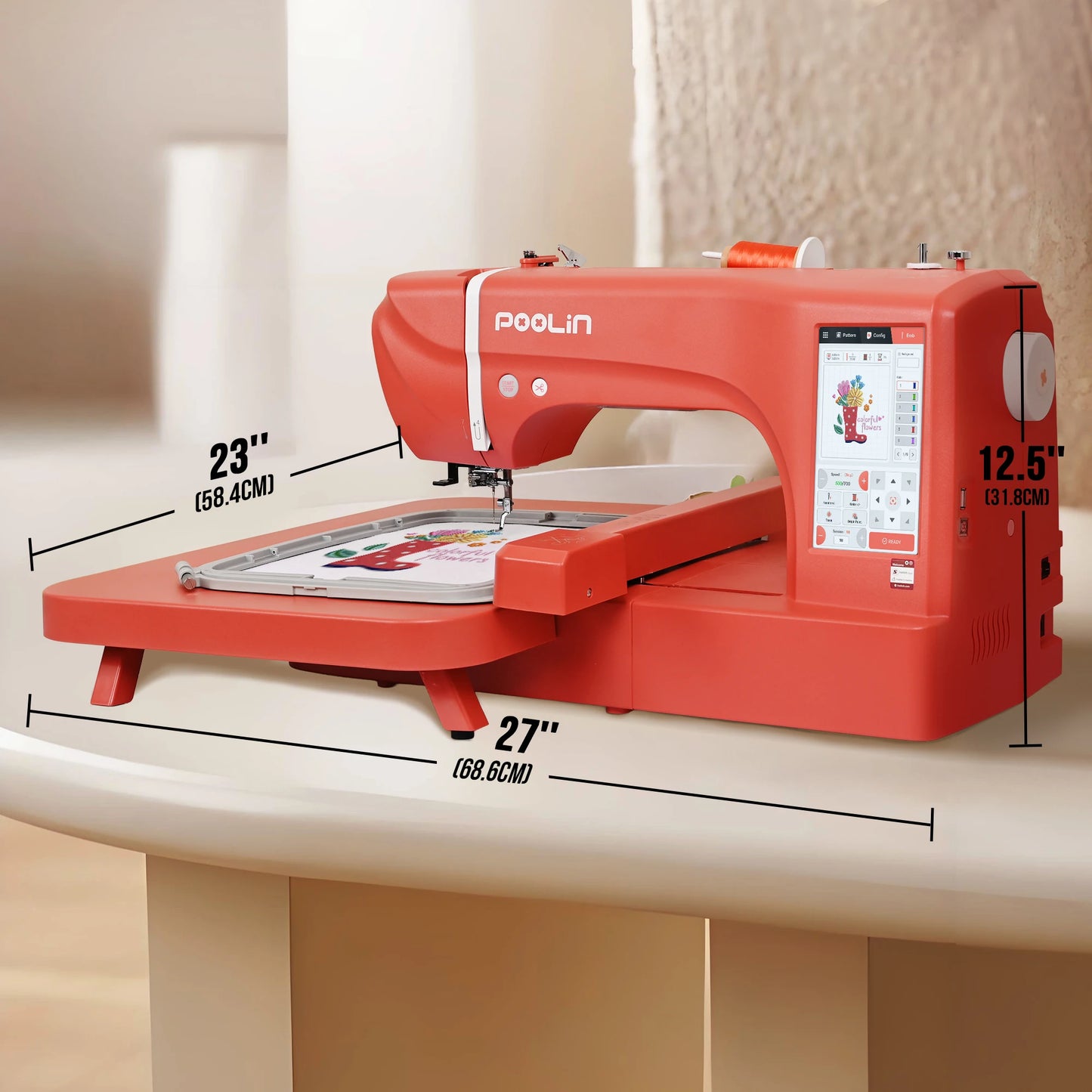 Poolin EOC06RE Computerized Embroidery Machine Kit