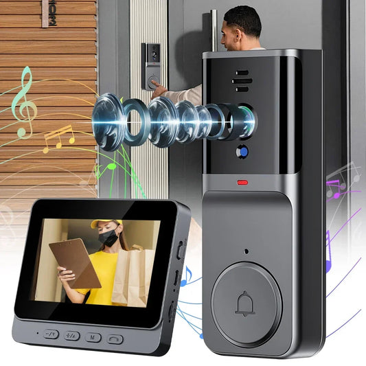 WiFi Smart Doorbell With Video Camera And Two-Way Intercom