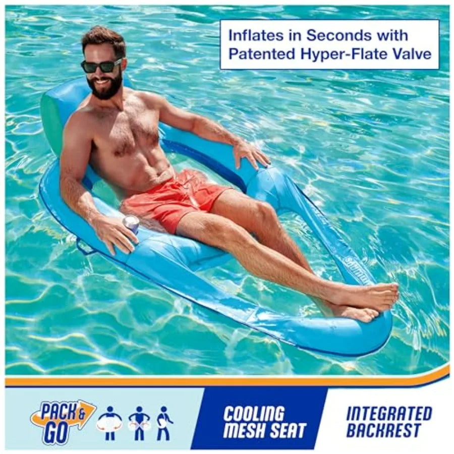 Spring Float Premium Recliner Chair Inflatable Pool Float For Adults
