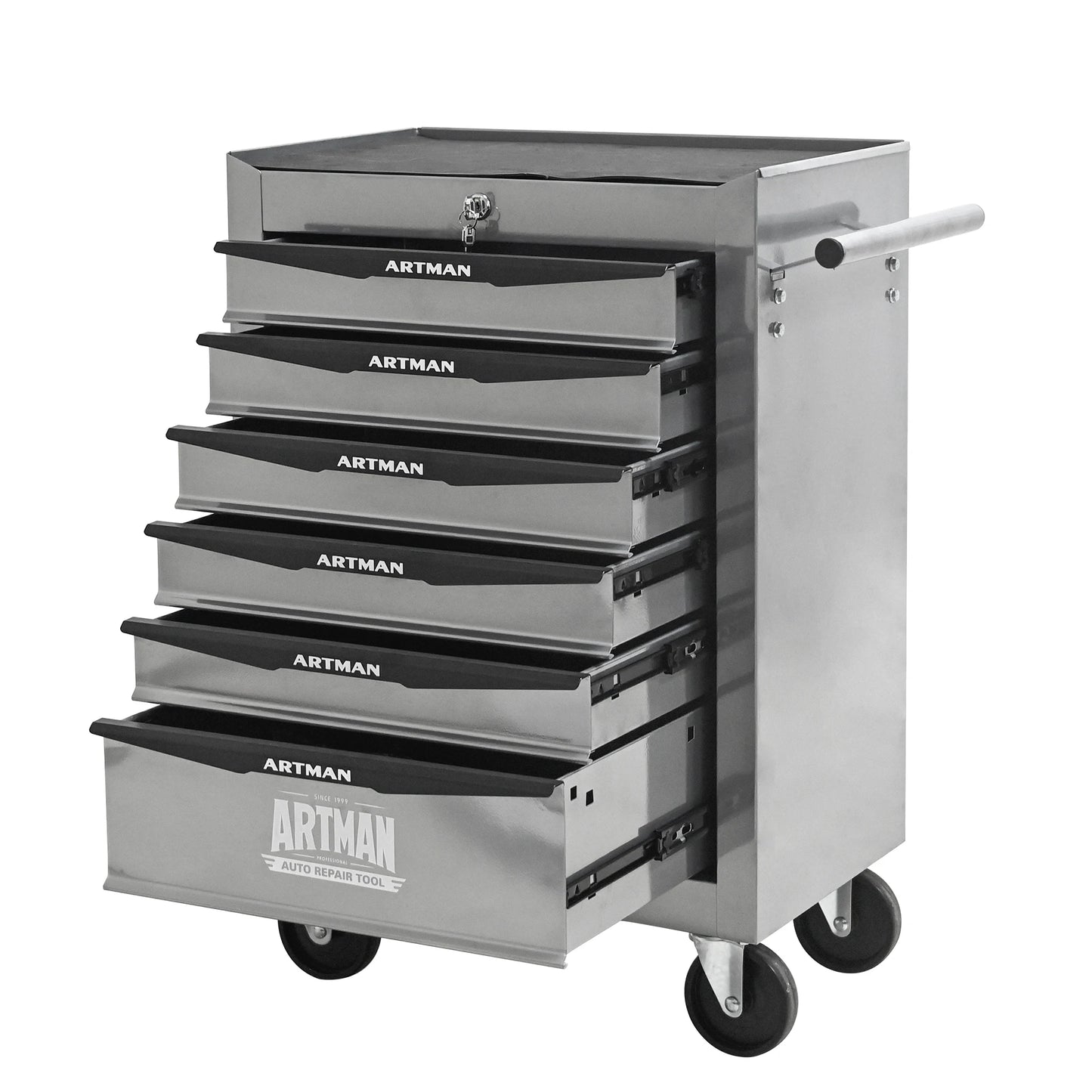 ARTMAN Rolling Metal Tool Chest With 6 Drawers And Slides