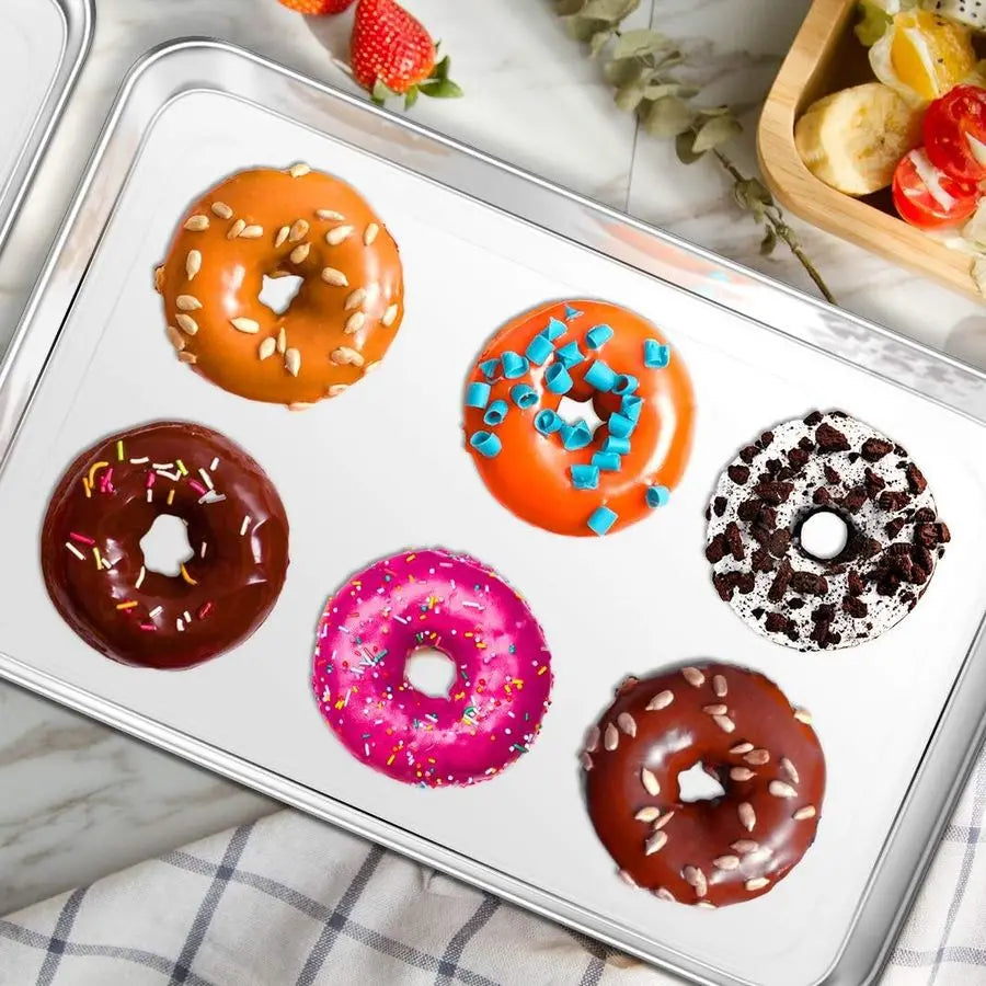 Stainless Steel Baking Pan Tray Cookie Sheet Non Toxic