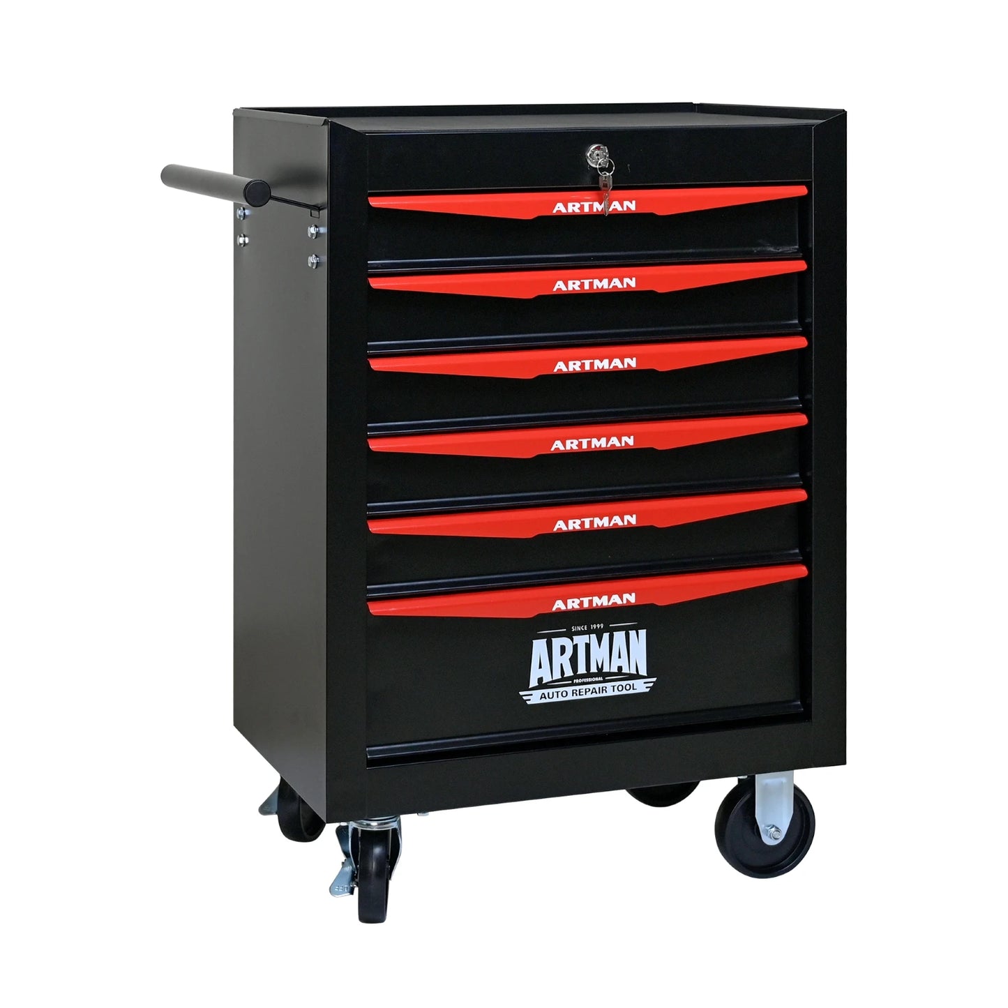 ARTMAN Rolling Metal Tool Chest With 6 Drawers And Slides