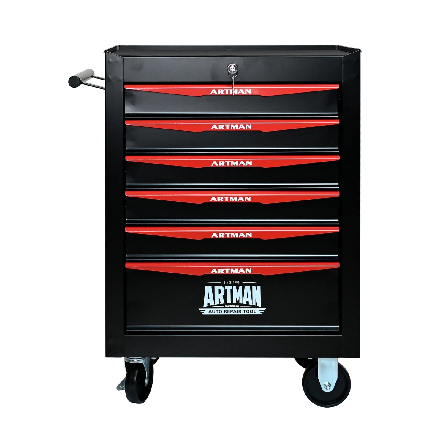 ARTMAN Rolling Metal Tool Chest With 6 Drawers And Slides