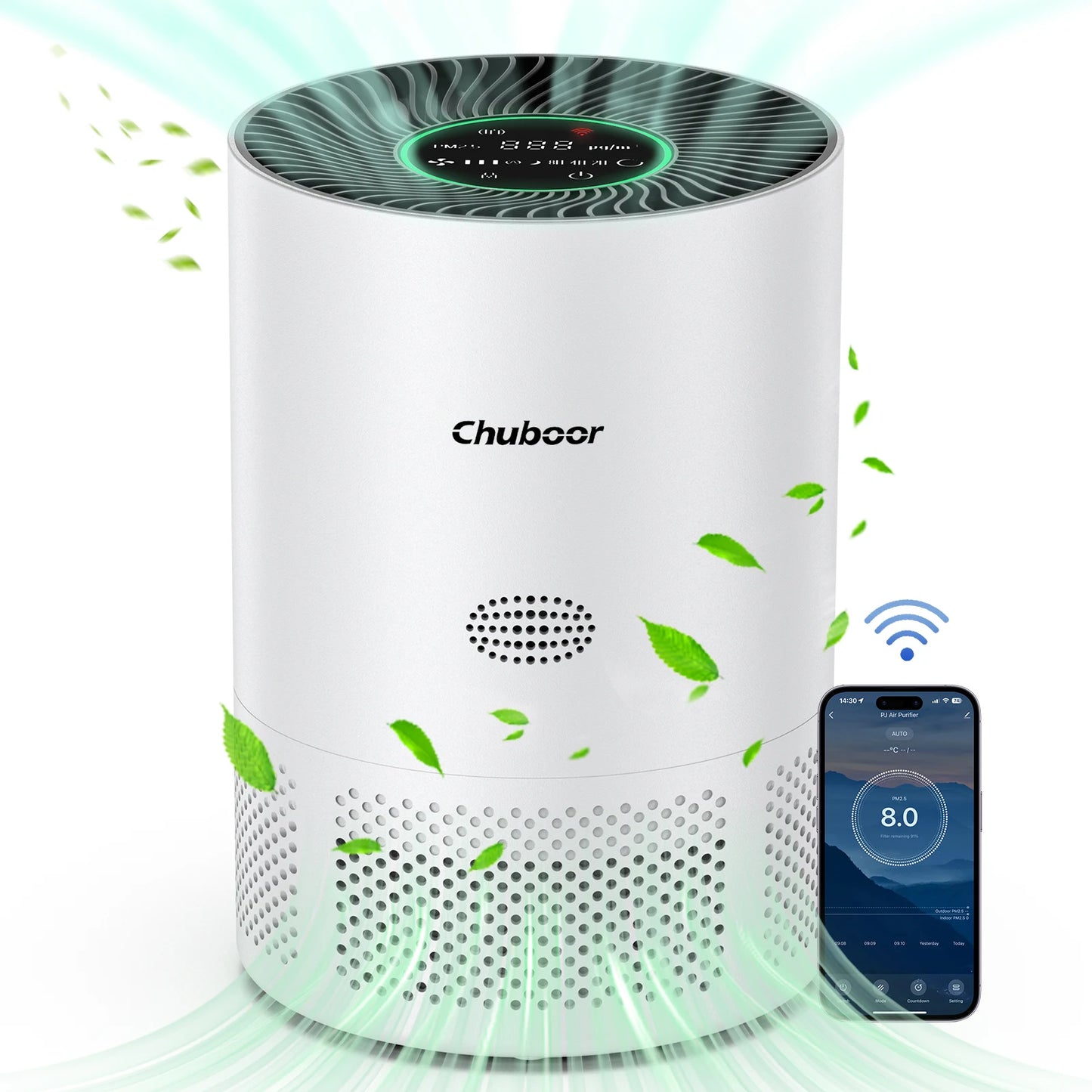 Chuboor H13 True HEPA Air Purifier for Home and Bedroom