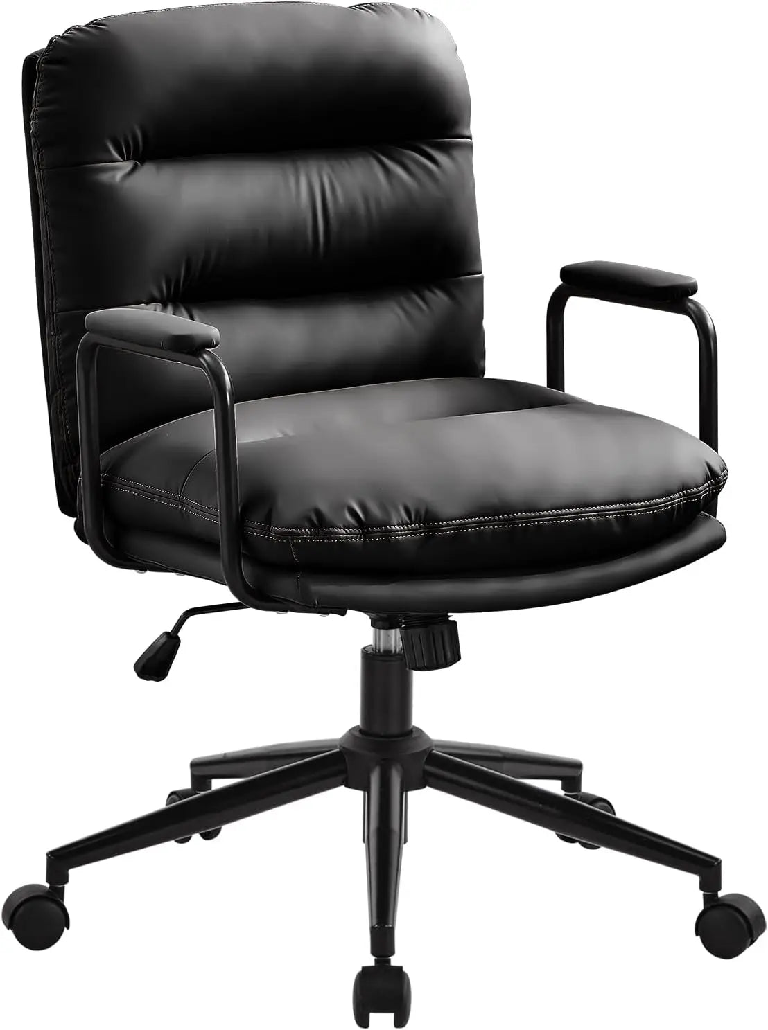 Leather Home Desk Chair Ergonomic Executive Office Chair With Wheels