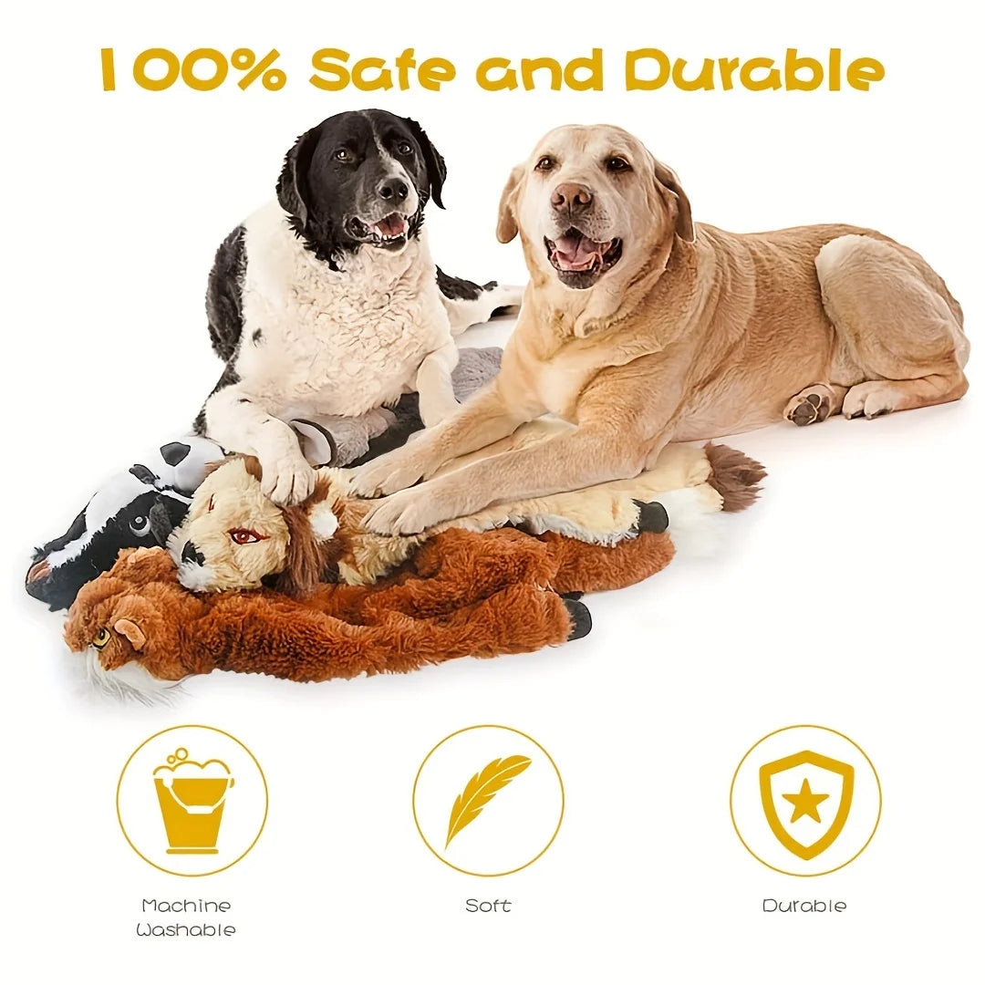 Squeaky Plush Dog Toy for All Breeds
