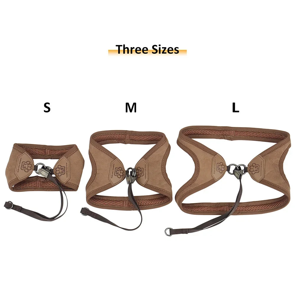 Vest Style Dog Harness And Leash Set For Comfortable Walking