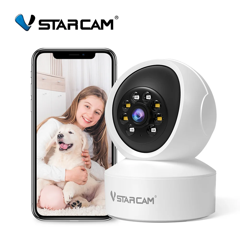 Vstarcam Indoor Security Camera 360 Degree Coverage With Night Vision