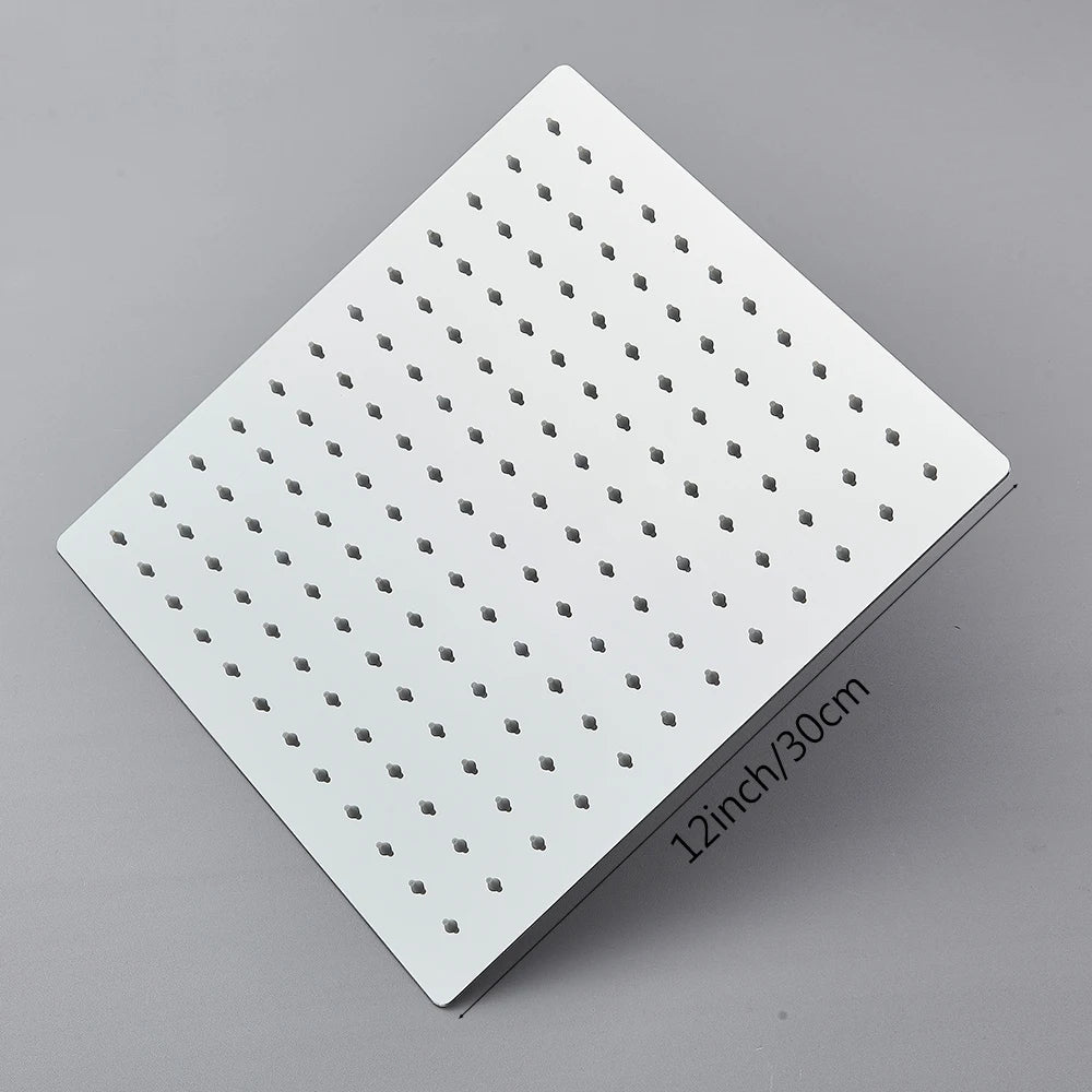 MYQualife Ultra-Thin Square Rainfall Shower Head