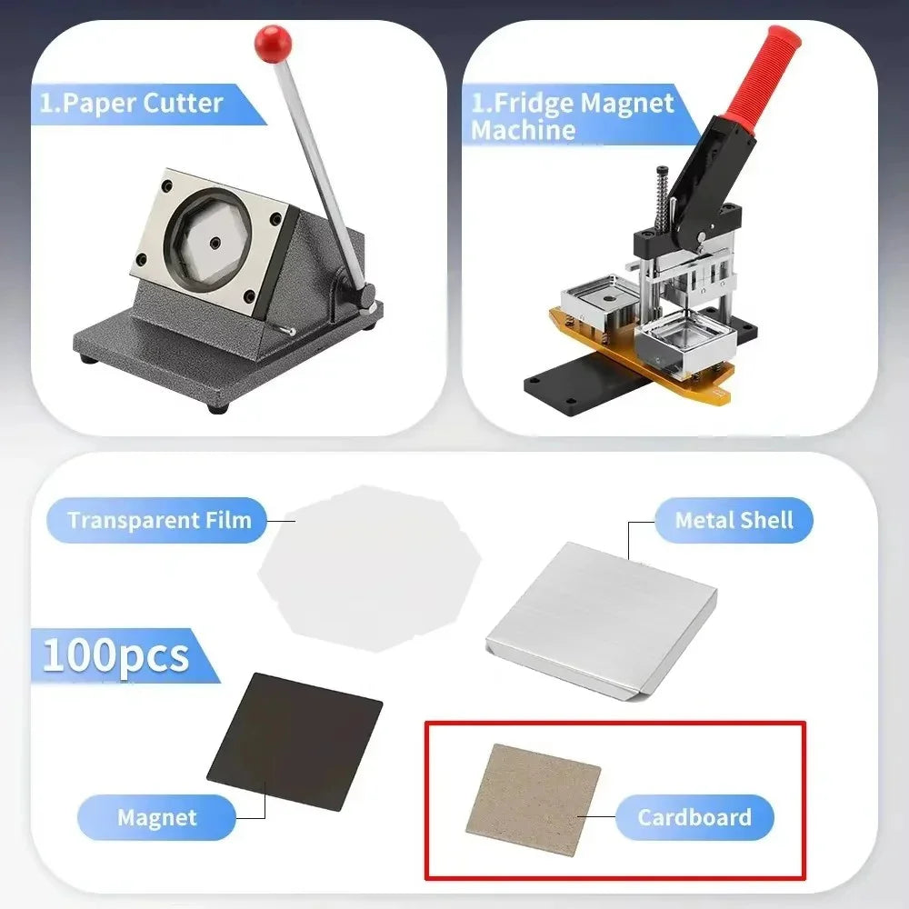 Fridge Magnet Button Maker For DIY Magnets And Pins