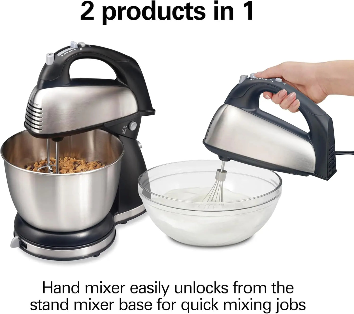 Classic Stand and Hand Mixer With Six Speeds