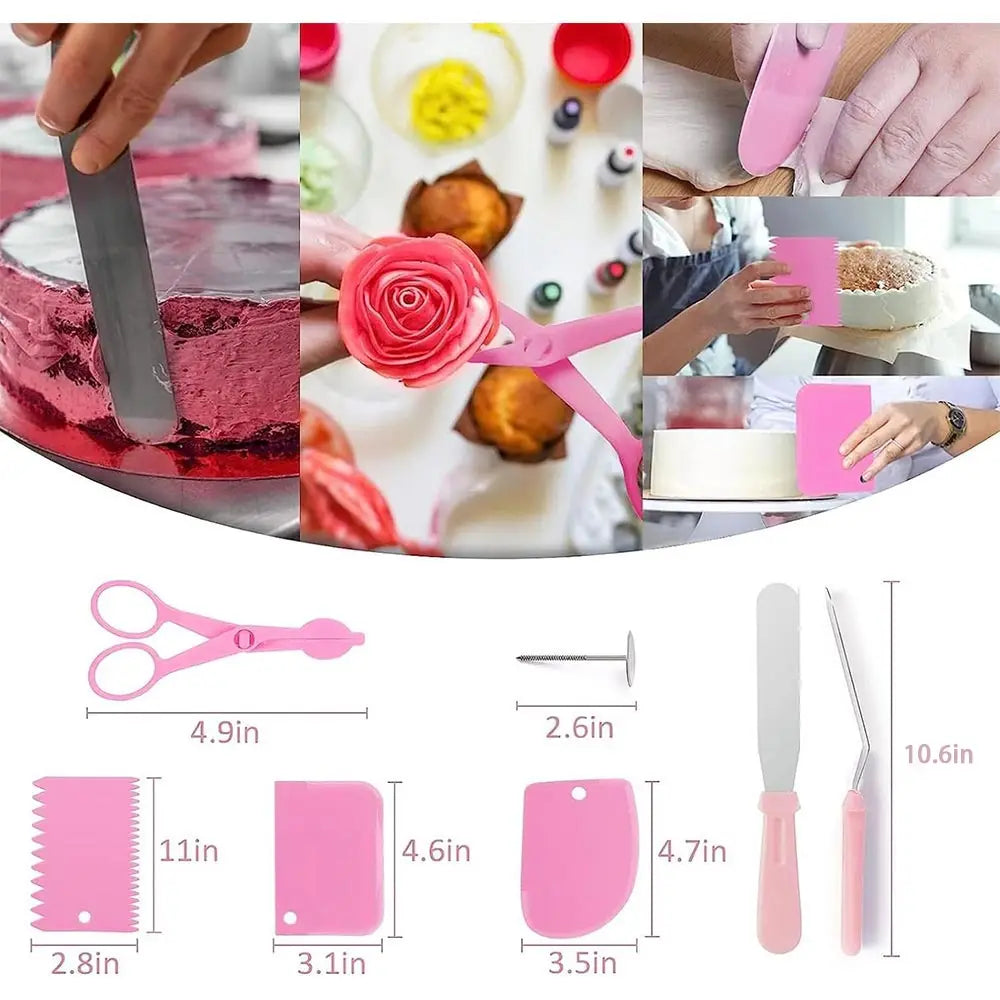 Cake Decorating Set with 66 Tip Piping Bags for Beginners