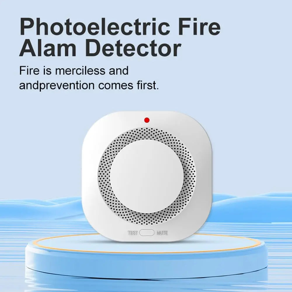 Photoelectric Smoke Detector With Test Button And 85dB Alarm
