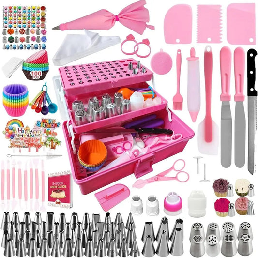 Cake Decorating Set with 66 Tip Piping Bags for Beginners