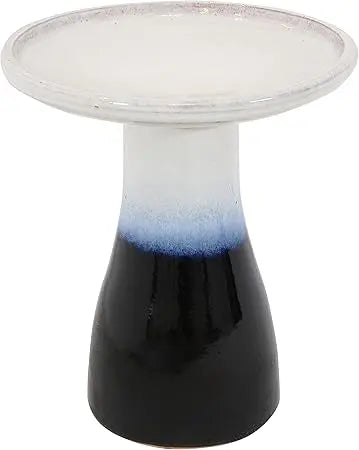 Sunnydaze Ceramic Bird Bath Outdoor Hand Painted