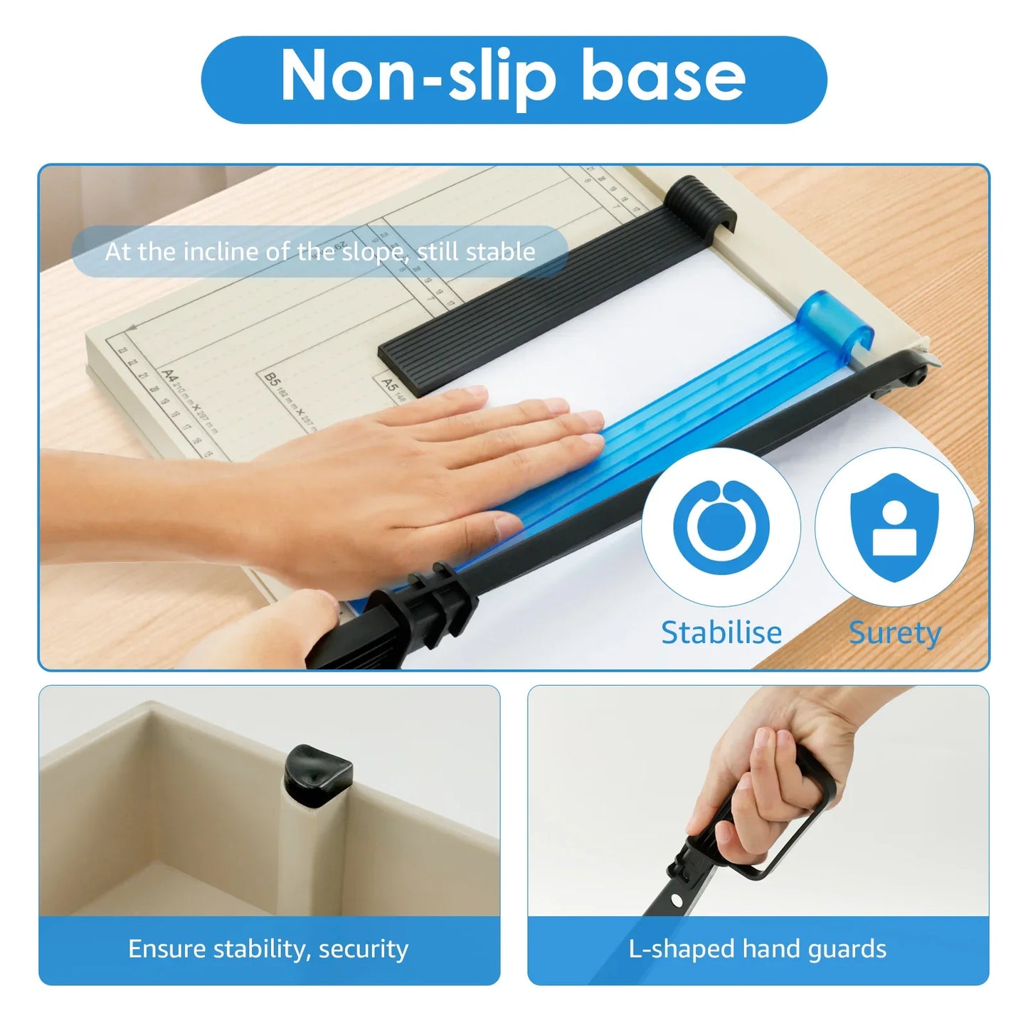 Multi-Function A4 to B7 Paper Cutter Knife for Office Use