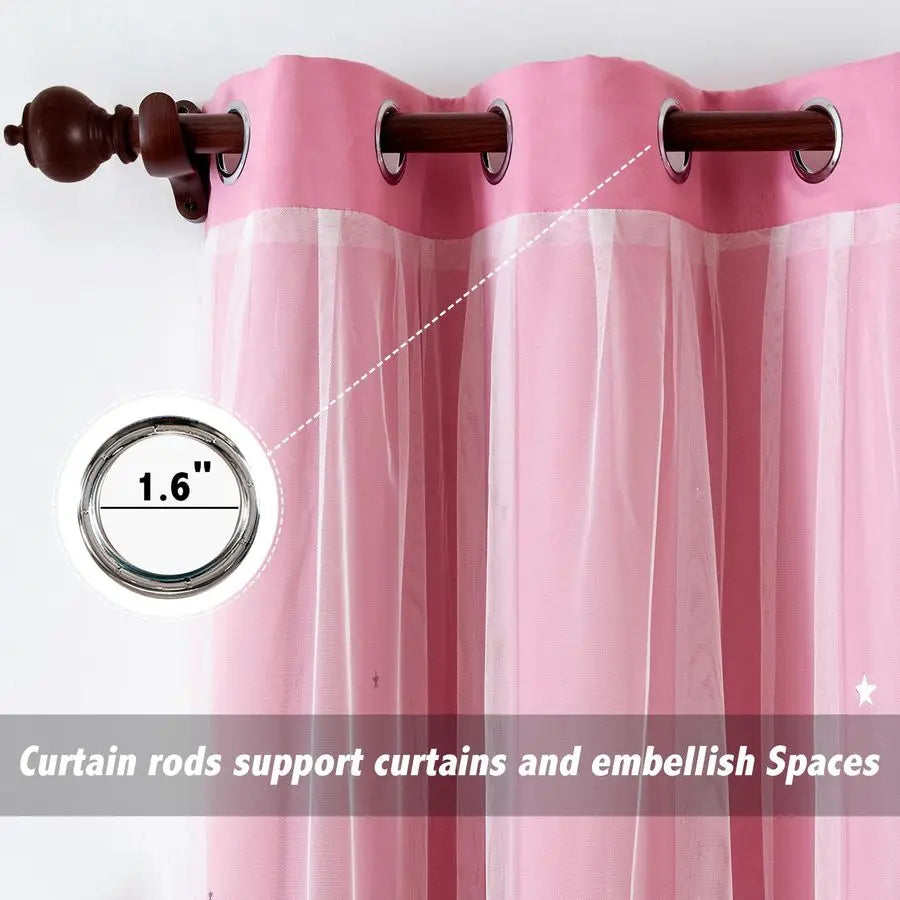 Girls Bedroom Nursery Window Blackout Curtains 2 Panels